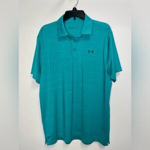 Under Armour Men's Aqua Polo Shirt, Size Large, Under Armour Men’s Shirt